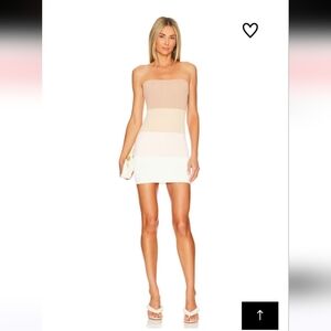 superdown Strapless Mini Dress - Beige, Cream, White